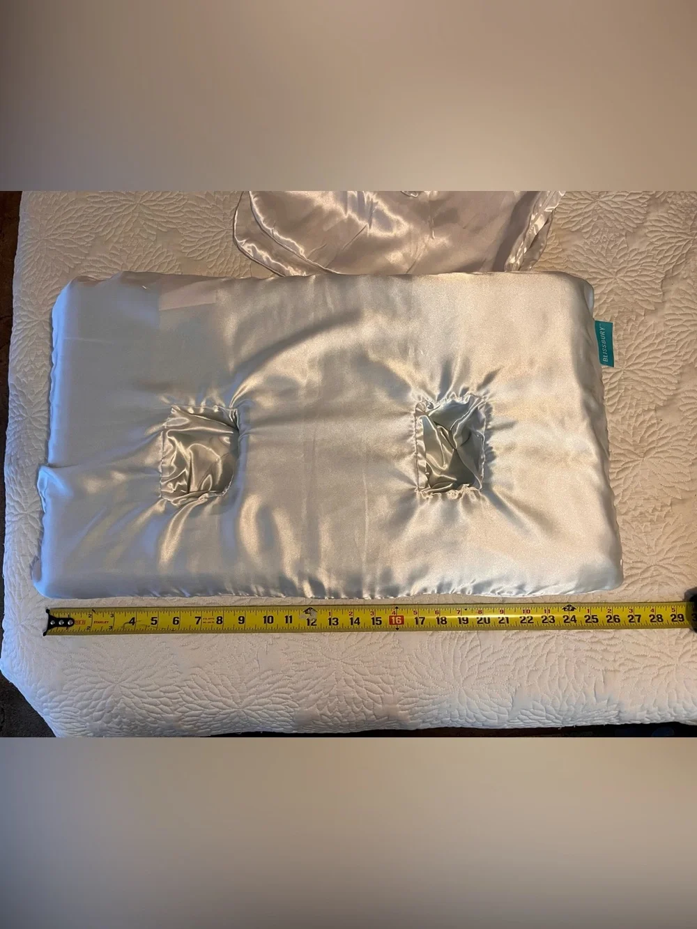 Blissbury Ear Piercing Pillow - Satin - EUC